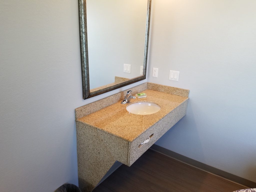 Holiday Inn Resort additional sink and vanity in bedroom.